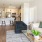 Living Room with Kitchen in the Background in oakwood apartments